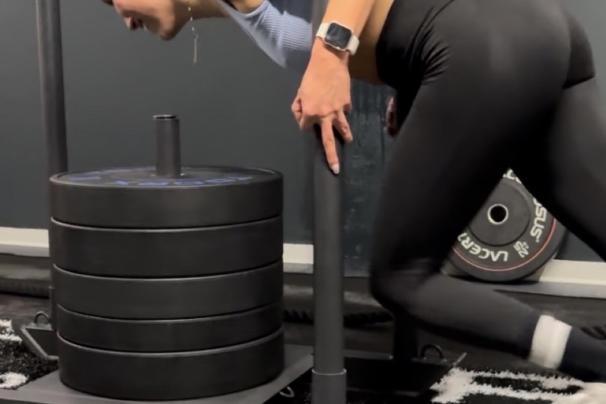 Allenamento Hyrox Torino — sled push AB Lab